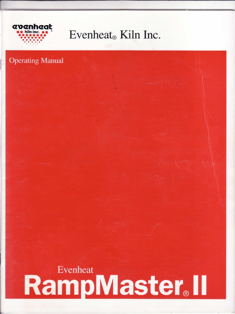 Evenheat RampMaster II User Manual | PDF | Pottery | Ceramics