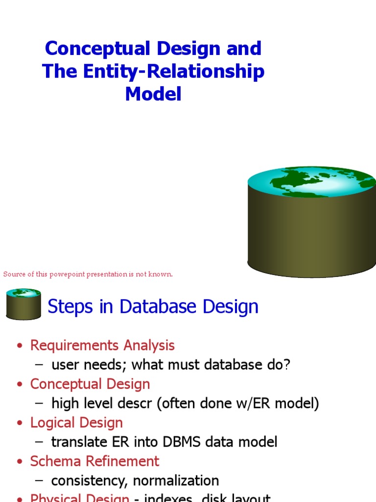 Conceptual Design with ER Model | PDF | Conceptual Model | Data Model