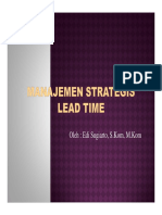 Manajemen Strategis Lead Time