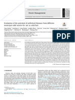 Evaluation of The Potential of Pelletized Biomass From Different