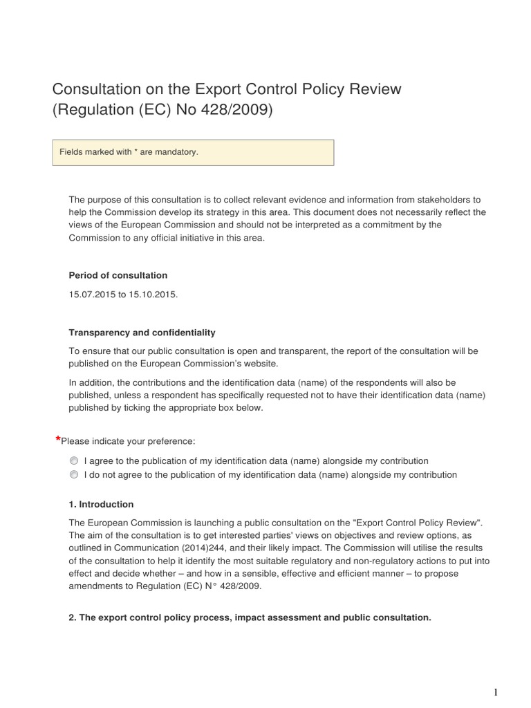 Questionnaire On Export Procedure and Documentation | PDF | European ...