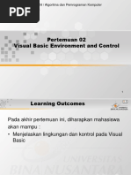 Pertemuan 02 Visual Basic Environment and Control