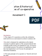 Co-Operation & Historical Perspective of Cooperative Movement 1