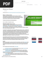 all about Balance Sheet 