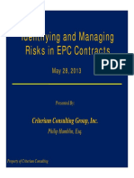 Identifying and Managing Risks in EPC Contracts - CRITERIUM CONSULTING GROUP