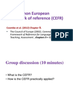 LA- Session 3 -The CEFR