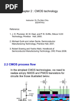 Chapter 2: CMOS Technology: Instructor: Dr. Po-Wen Chiu (EE/NTHU)