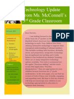 Technology Update From Ms. Mcconnell'S 3 Grade Classroom: February 2018