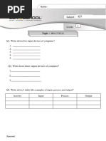 ICT Worksheet 1