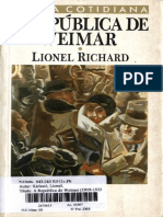 RICHARD Lionel a Republica de Weimar Cap I