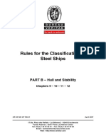 Rules for Classifying Steel Ships