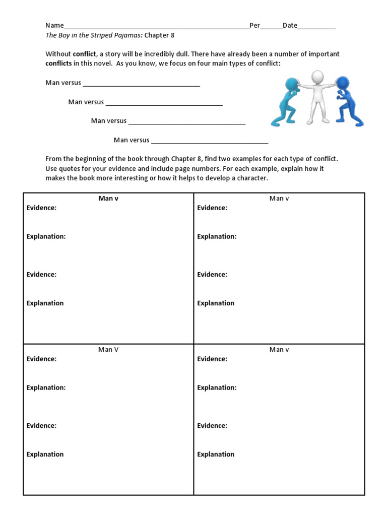 The Boy in The Striped Pajamas Chapter 8 Conflict PDF