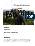 Black Panther Full Movie HD Hindi Download - Output