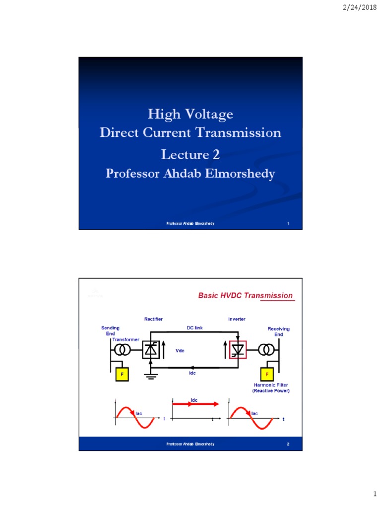 Advantages of HVDC Transmission | PDF | High Voltage Direct Current ...