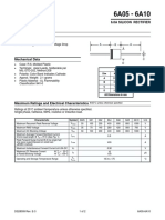 6.0A Silicon Rectifier: R-6 Dim Min Max A B C D All Dimensions in MM