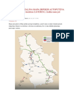 Najnovija Detaljna Mapa Srpskih Autoputeva Evo Koji Su Delovi Koridora Završeni