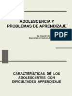 Adolescencia y Problemas de Aprendizaje