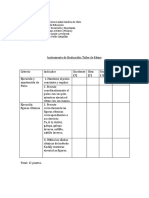 Instrumento de Evaluación Taller de Ritmo