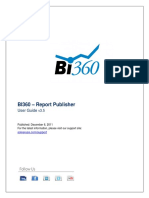 Bi360 - Report Publisher User Guide 3.5