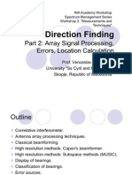 Part 2: Array Signal Processing, Errors, Location Calculation