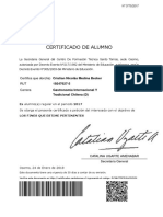 Certificado de Alumno Regular PDF
