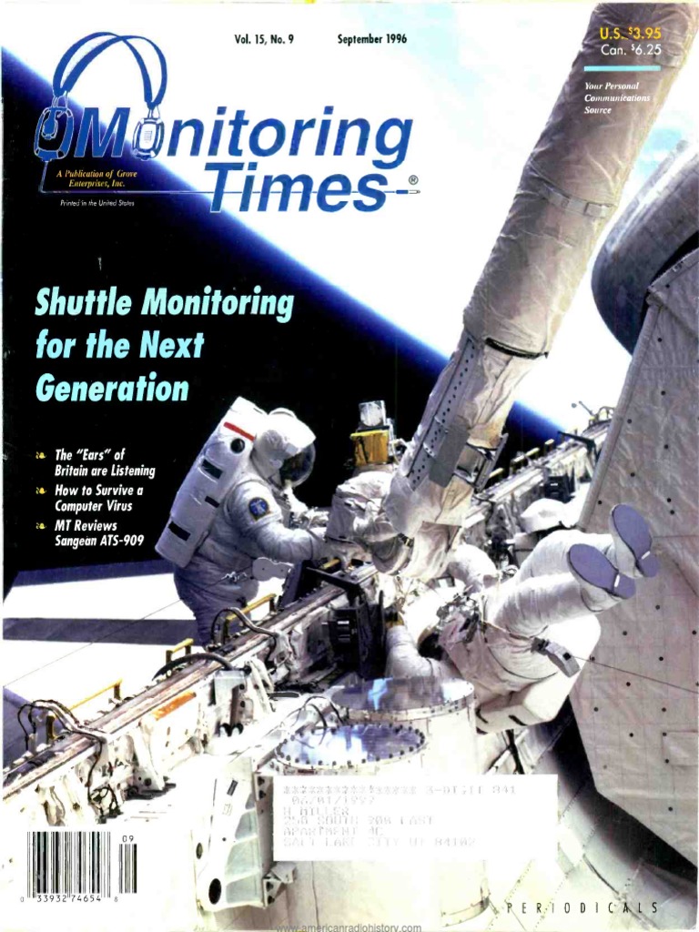 Monitoring-Times Magazine Sep 1996 | PDF | Radio | Broadcasting