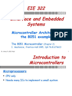 EIE 322 Interface and Embedded Systems: Microcontroller Architecture The 8051 Example