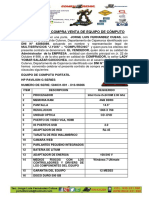 Contrato de Compra Venta de Equipo de Cómputo Core I5 HP Roja Lady