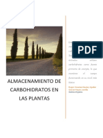 Almacenamiento de Carbohidratos en Las Plantas