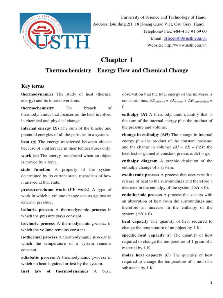 Thermochemistry: Energy and Change | PDF | Enthalpy | Heat