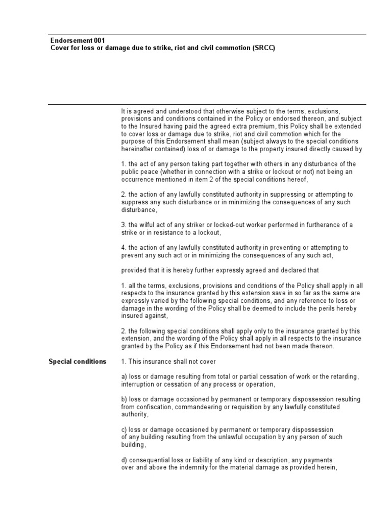 Strikes, Riots And Civil Commotion Report 2024 – JMNG