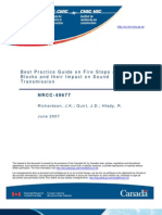 Best Practice Guide On Fire Stops and Fire Blocks and Their Impact On Sound Transmission