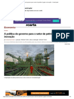 A Política Do Governo para o Setor de Petróleo É Golpe Na Inovação - CartaCapital - Maio-2017