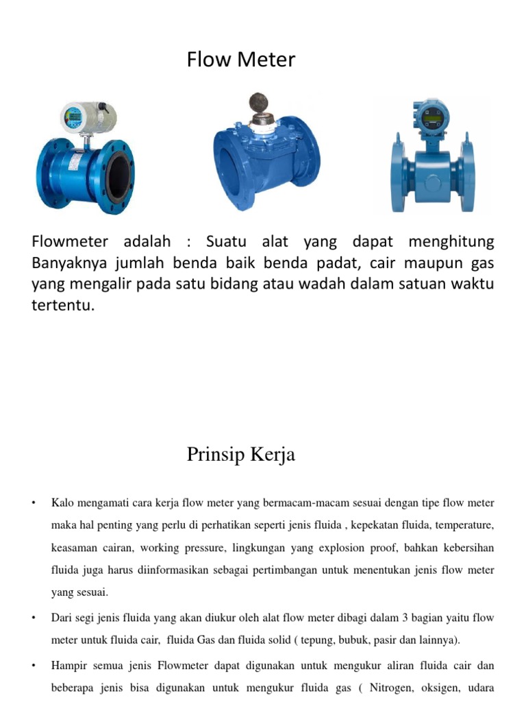 Flow Meter | PDF | Sains & Matematika | Teknologi & Rekayasa