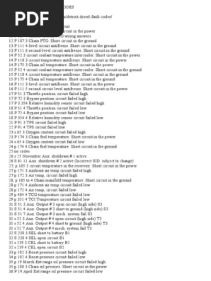 Detroit Diesel Engines Fault Codes Turbocharger Fuel Injection