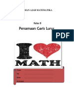 Persamaan Garis Lurus Matematika Kelas 8