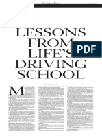 Lessons From Life'S Driving School: Road Trips