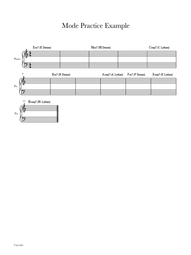 Mode Practice PDF