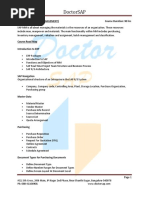 Doctorsap: Sap MM (Material Management) Course Duration: 90 Hrs