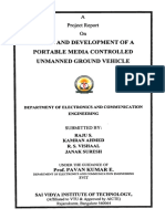 Design and Development of A Portable Media Controlled Unmanned Ground Vehicle