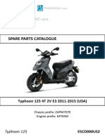 Piaggio Typhoon 125 Parts Catalogue (2014)