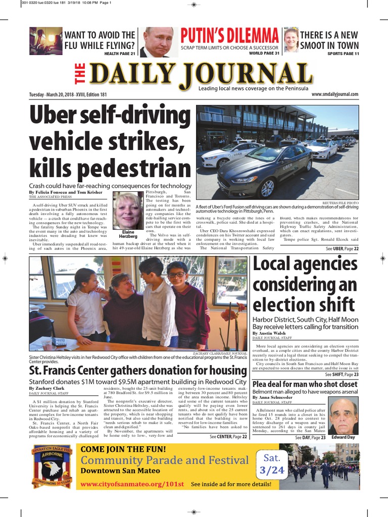 LY -ROCK製　2チャンネルオーバードライブ Uber Self-Driving Vehicle Strikes, Kills Pedestrian: Putin'S