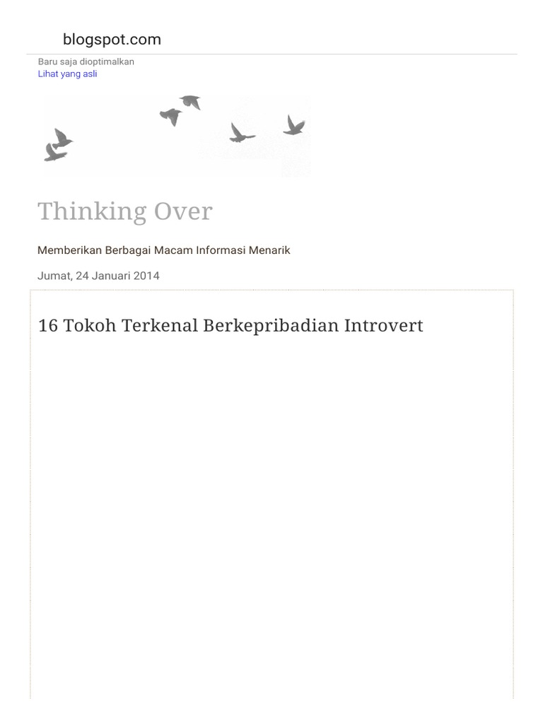 Introvert Person PDF | PDF | Fiksi Umum