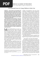 Developmental Issues For Young Children in Foster Care