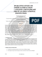 A Comparative Study On Customer Satisfaction Between Amazon and Flipkart Customers in An Educational Institution Ijariie5735