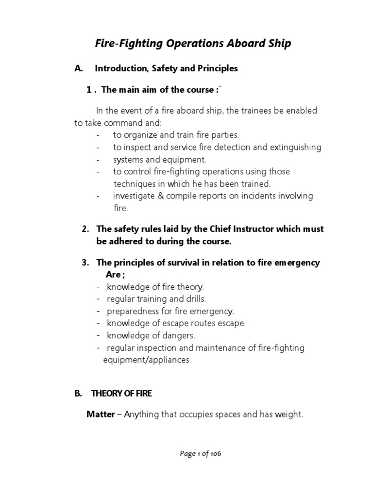 Fire-Fighting Operations Training Guide | PDF | Combustion | Fires