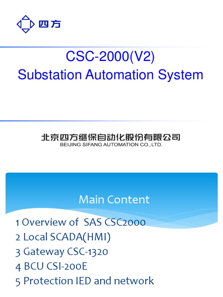 Substation Automation System | PDF | Scada | Gateway (Telecommunications)