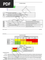 Job Safety Analysis: Task: Location: Class: Date