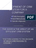 Development of CRM System For A Company