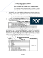 B P S C: Syllabus and Standard of Competitive Examination